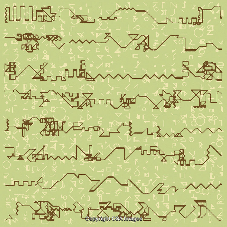 Green Scribble Pattern