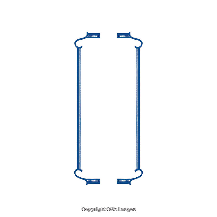 Blue Minimalist Customizable Lanyard with Hooks for Accessories and Devices
