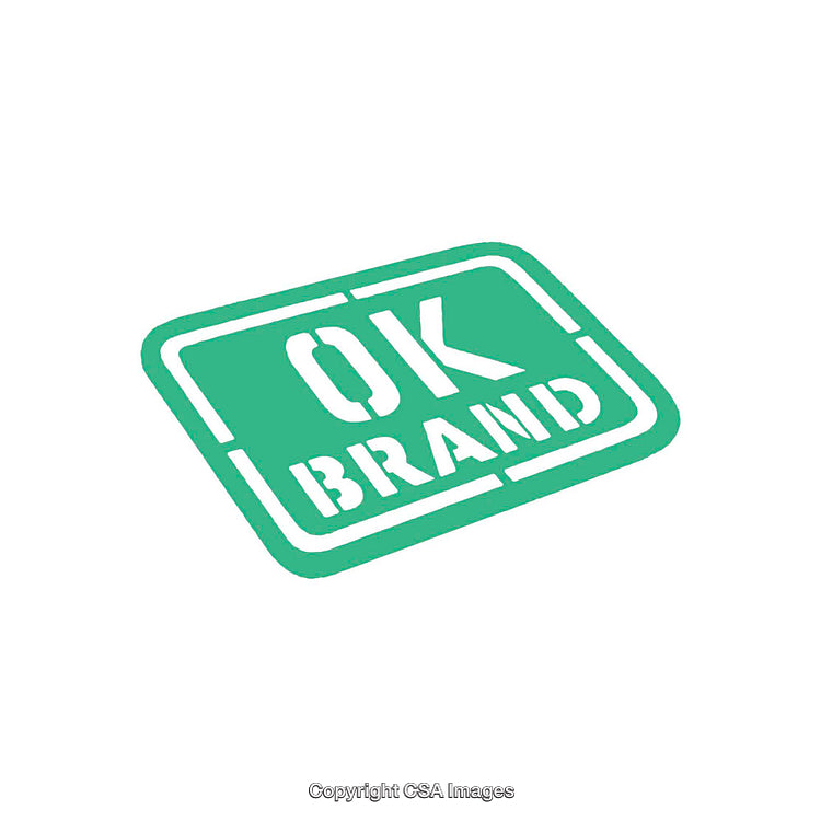 Minimal Stencil Design Branding Graphic in Green Aesthetic Font