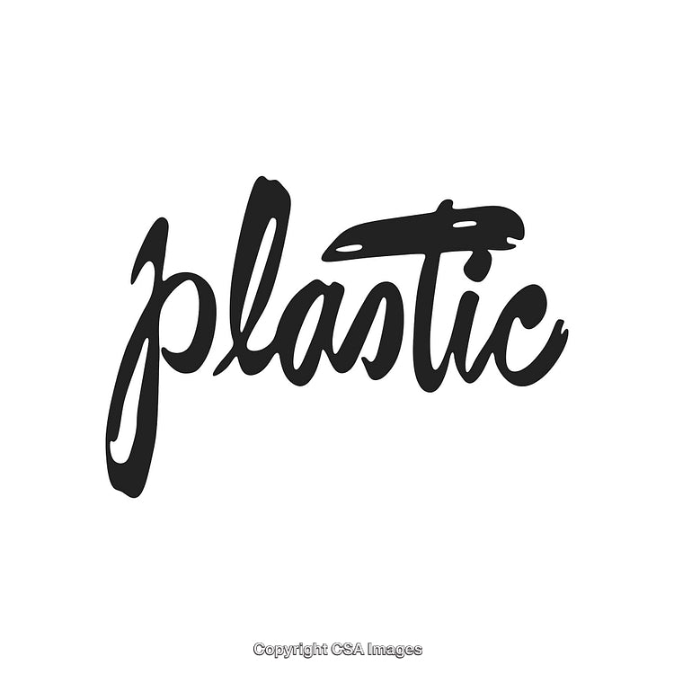 Elegant Handwritten Script Celebrating the Concept of Plastic Material