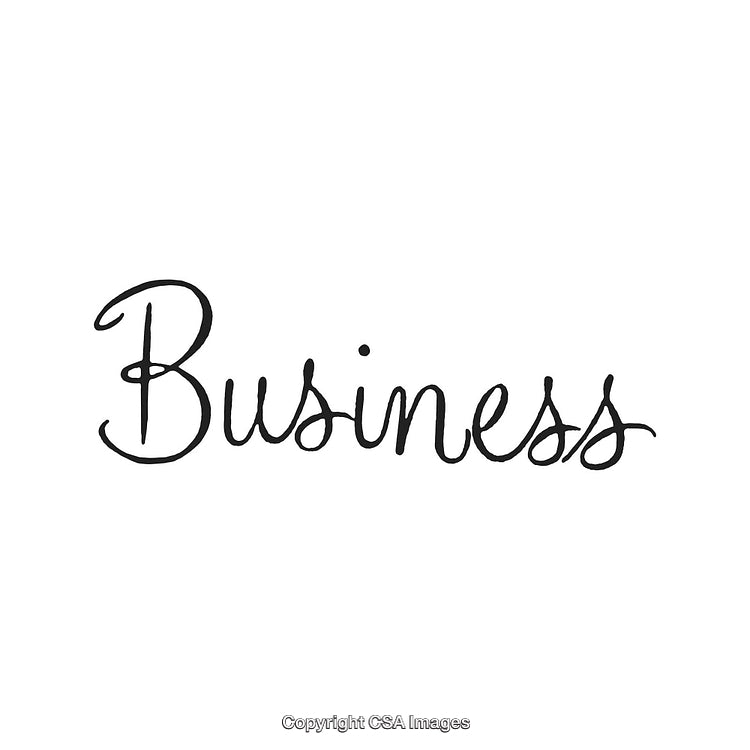 Business Card Inspirational Font with Black Script Lettering for Elegant Style