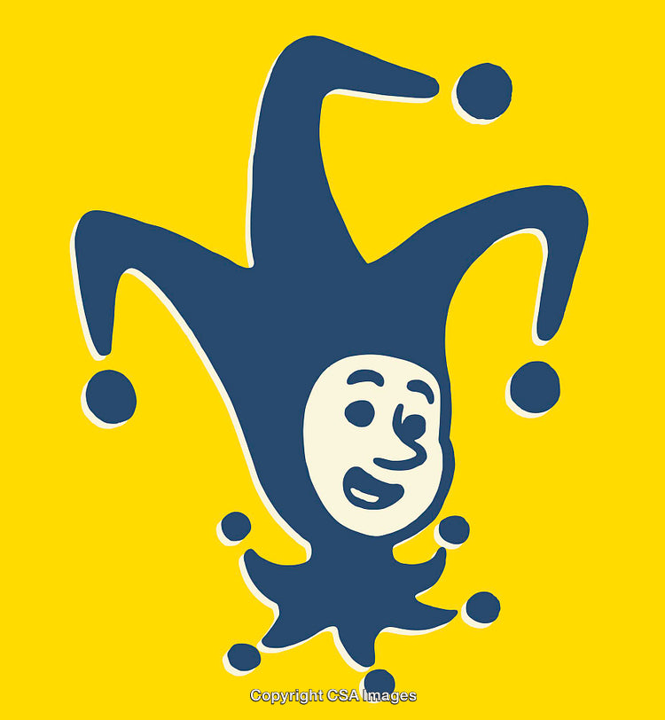 Illustration of a Jester Hat With Bold Cartoon Design