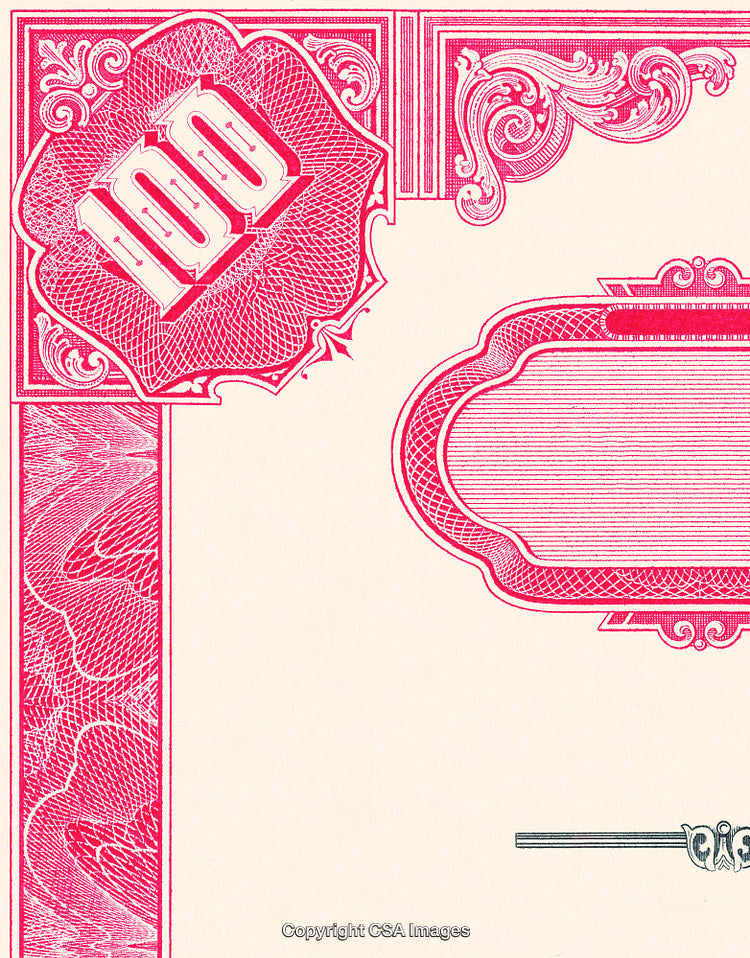 Vintage Pink Ornamental Certificate Design with Flourished Borders