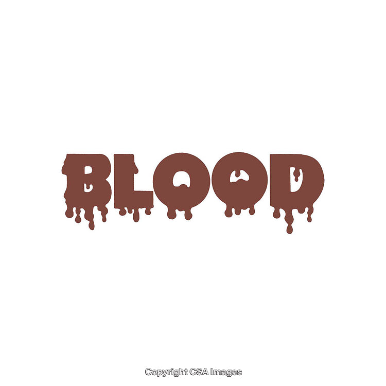 Dripping Blood-Themed Typography Poster with Unique Graphic Design
