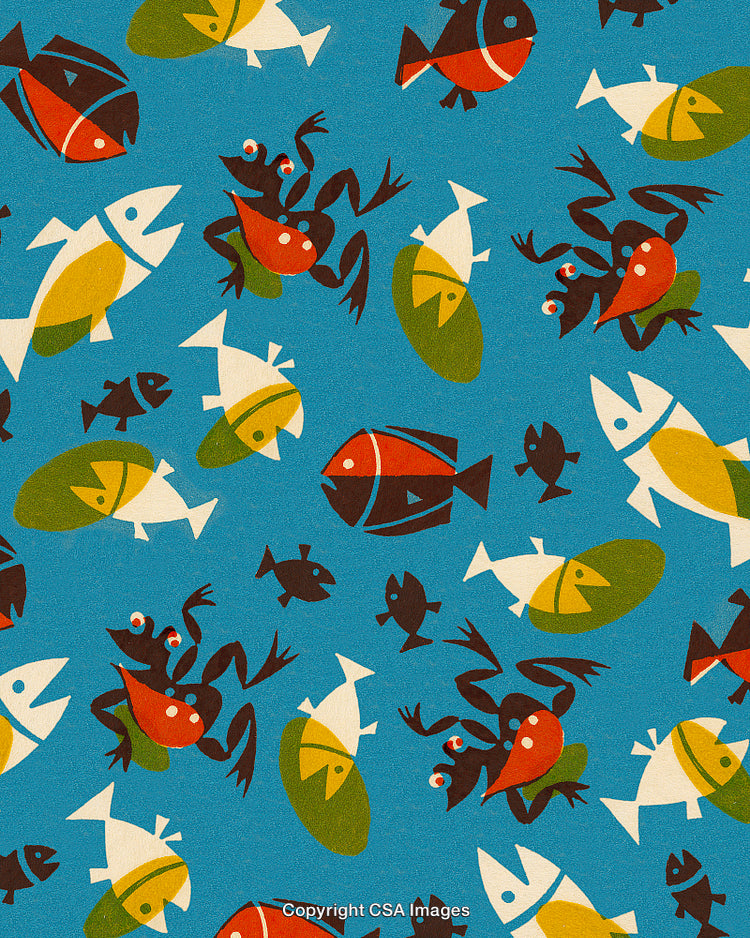 Fish and Frogs in a Pond