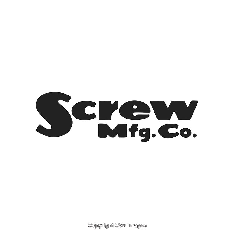 Stylized Logo for Screw Manufacturing Company on a White Background
