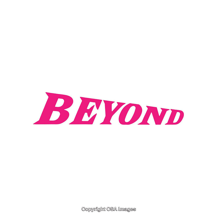 Bold Pink Beyond Text on a White Background for Modern Designs