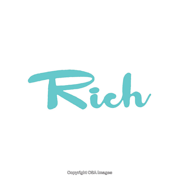 Minimalist Light Blue Rich Text on White Background Art