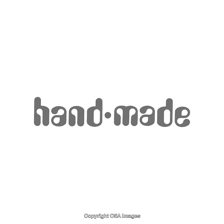 Stylish Gray Text Depicting Handmade Concept on White Background