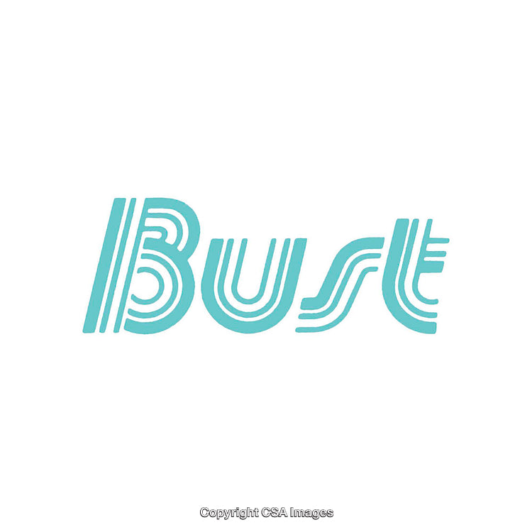 Minimalistic Blue Word Art with Decorative Design Elements
