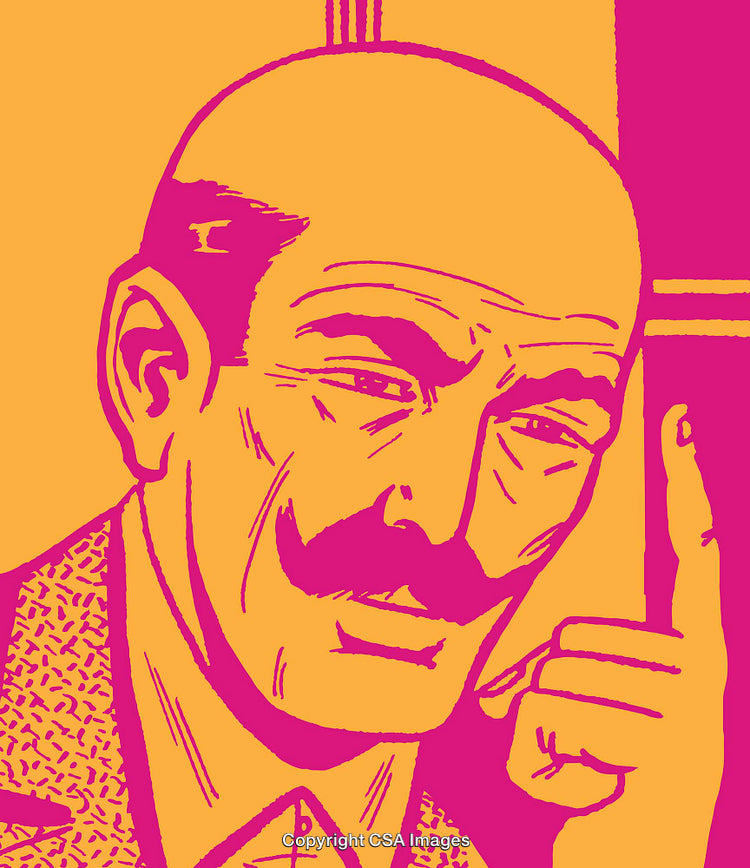Colorful Pop Art Portrait of a Man With Expressive Features
