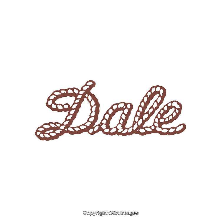 Rustic Brown Script Text Designed Using Rope-Style Typography