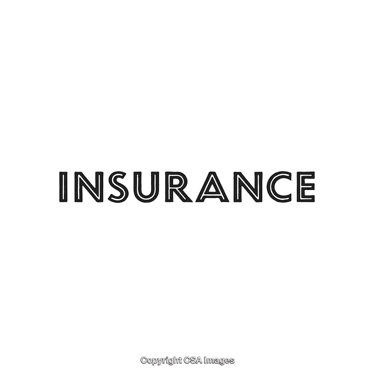 Simple Text Design Featuring the Word Insurance on a White Background