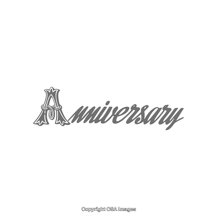 Elegant Typography for Anniversary Celebration in Monochrome Design