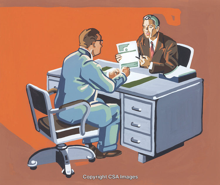 Professional Business Meeting in a Vintage Office Setting