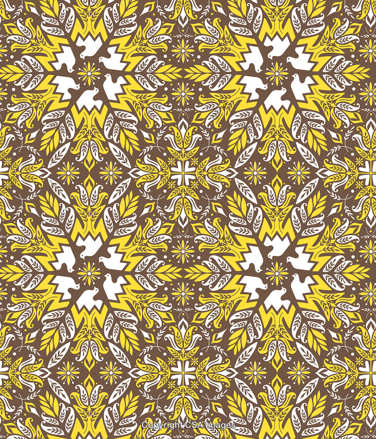 Brown Flower Pattern