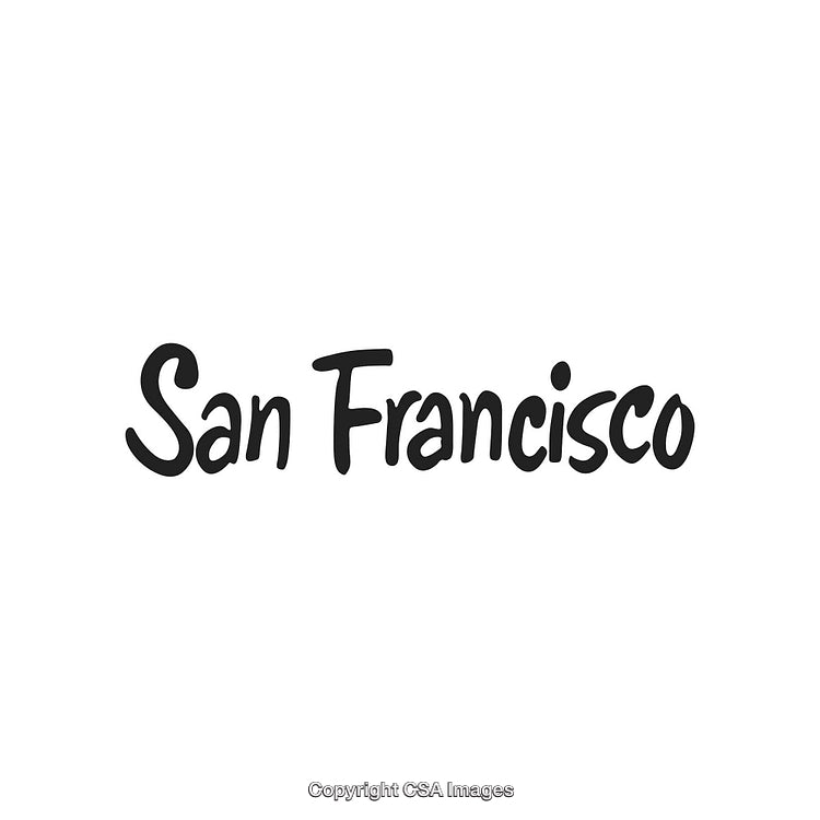 Elegant Typography Design Featuring San Francisco City Name