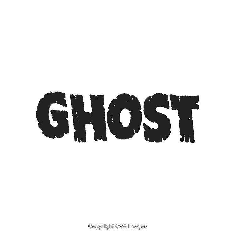 Bold Text Design Featuring the Word 'Ghost' in Stylish Font