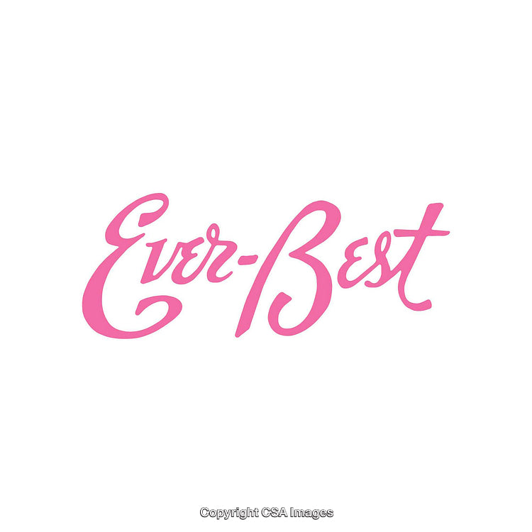 Elegant Pink Ever-Best Logo Design on a White Background