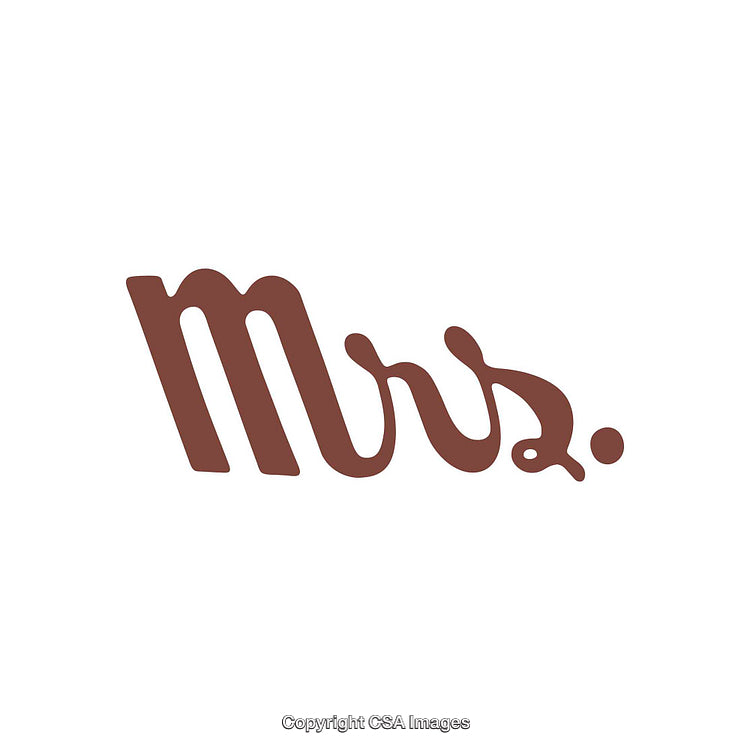 Stylized Brown Typography Design on a Minimalistic White Background