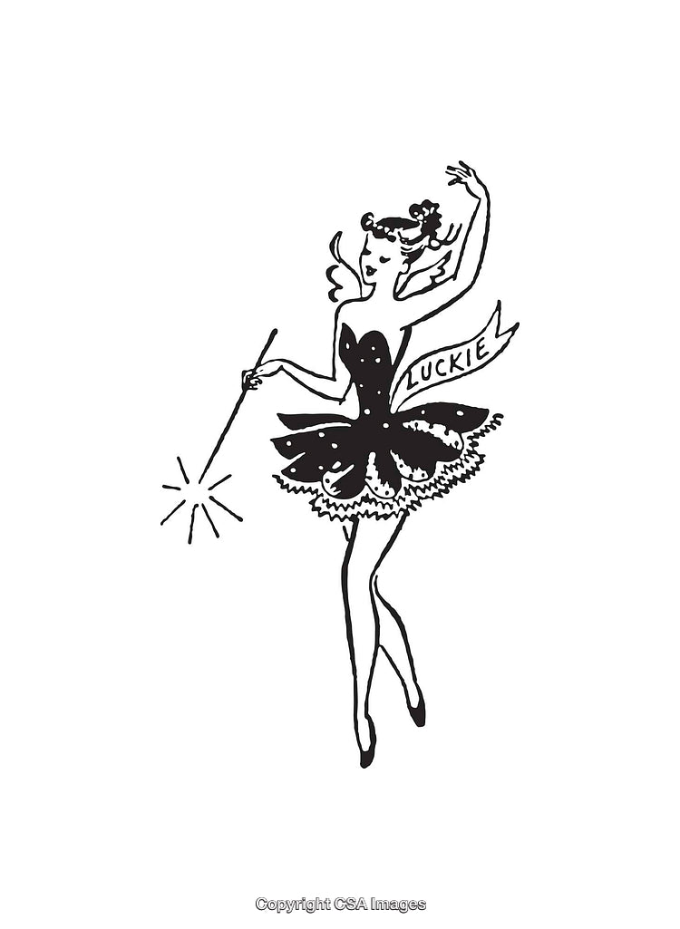 Elegant Vintage Ballerina Illustration Featuring Black and White Line Art
