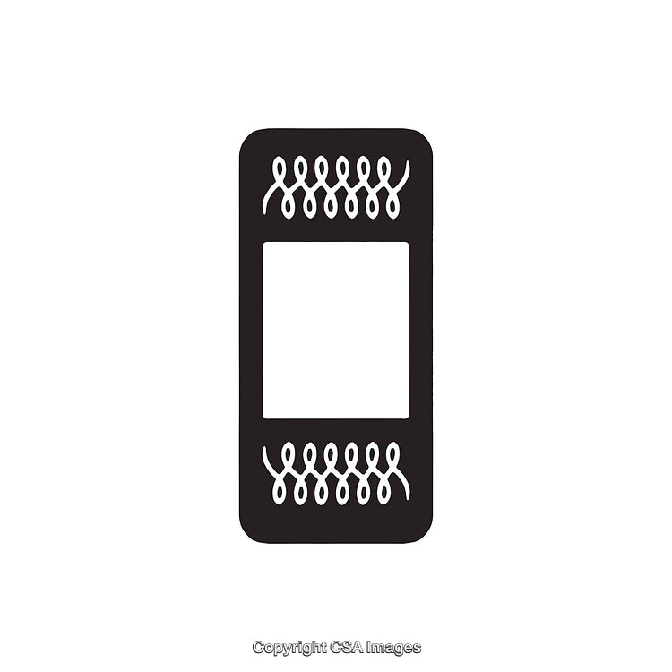 Black and White Cent Symbol Icon on a Plain Background