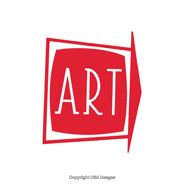 Minimalistic Red and White Art Design With Bold Typography