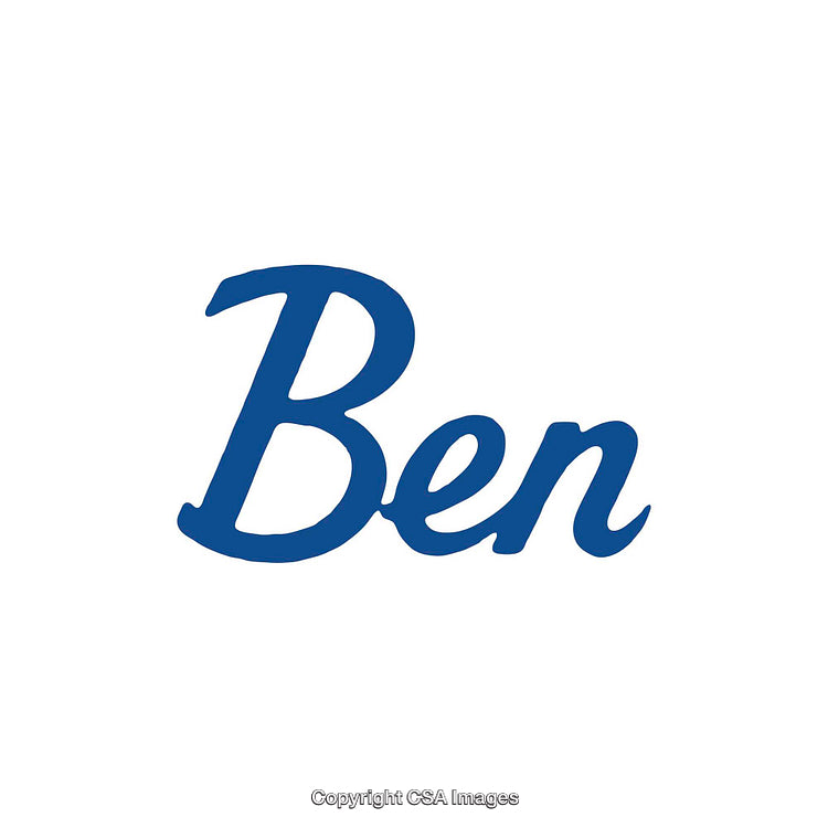Stylish Blue Font Name Design on White Background