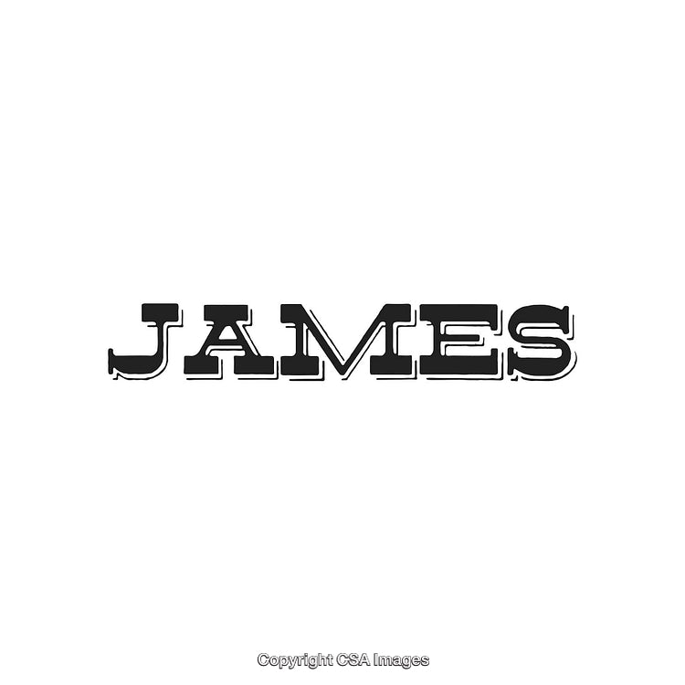 Classic Typography Displaying the Name James in Vintage Style