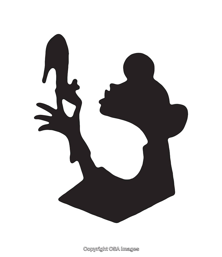 Creative Silhouette Design Featuring Abstract Black and White Imagery