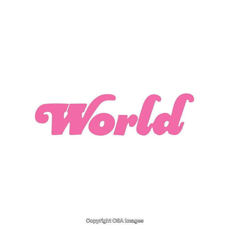 Pink Word Art Featuring Stylish Typographic Design on White Background