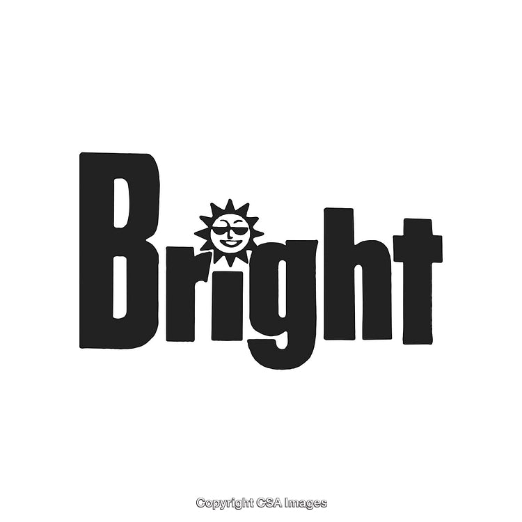 Creative Typography Design with Sun Graphic and Bold Text Style