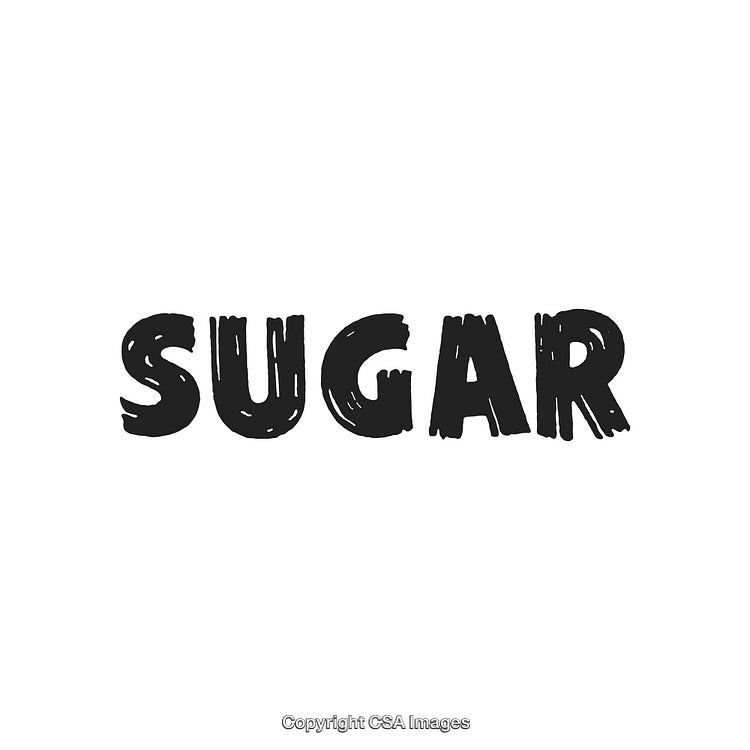 Creative Artistic Text Design Featuring the Word Sugar in Bold Black Font