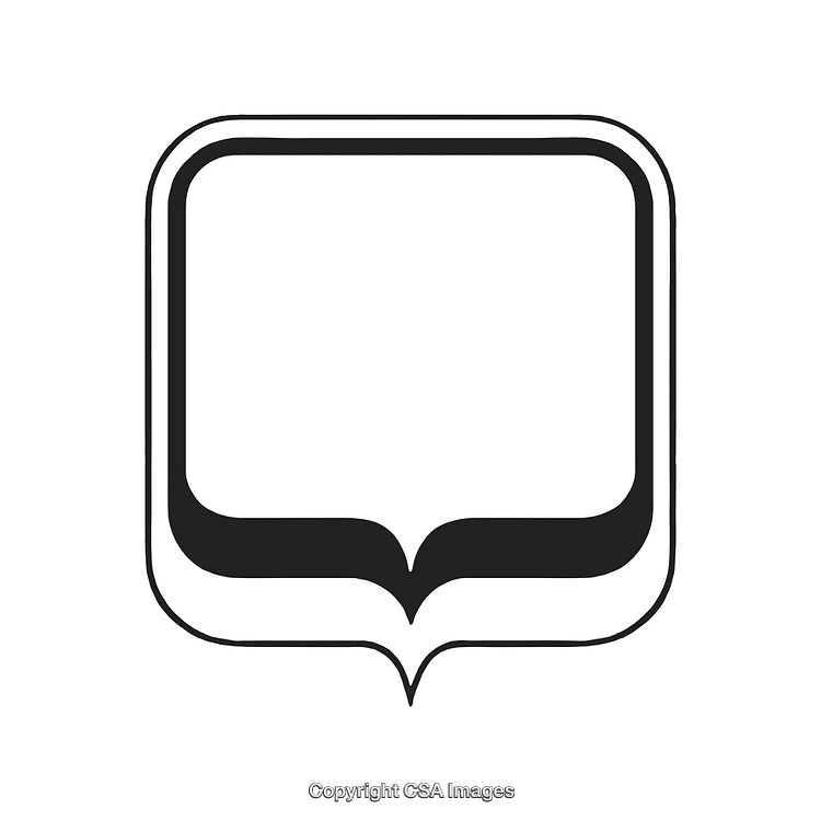 Minimalist Black and White Decorative Frame with Elegant Border Design