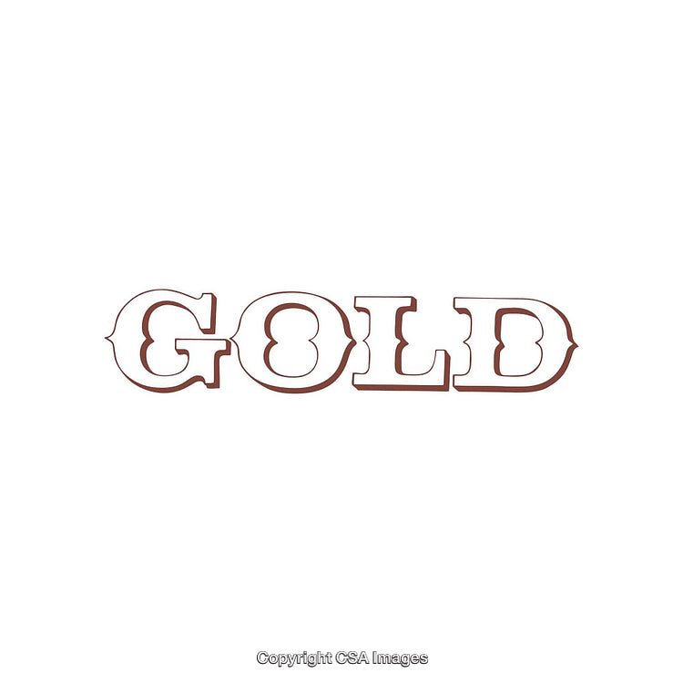 Stylized Typography Artwork Featuring the Word 'Gold' in Unique Design