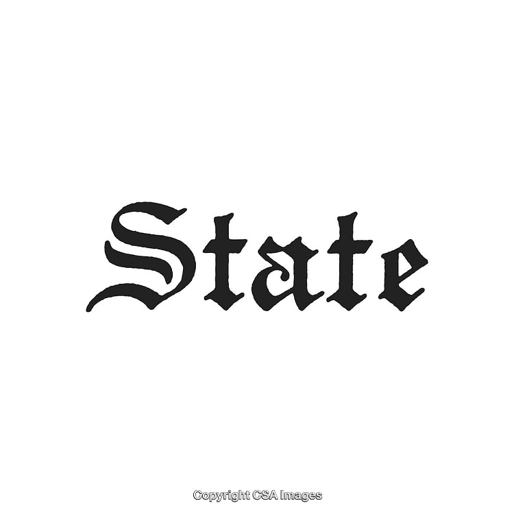 Stylized Gothic Text Display with Elegant Typography on White Background