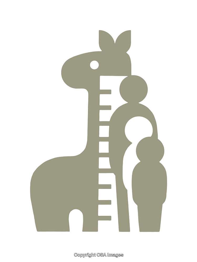 Simple Giraffe and Human Icon Design with Minimalist Style