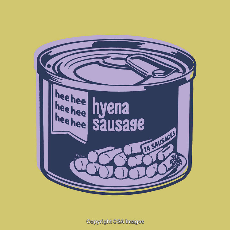 Vibrant Pop Art of Canned Food With Playful Text in Bold Colors