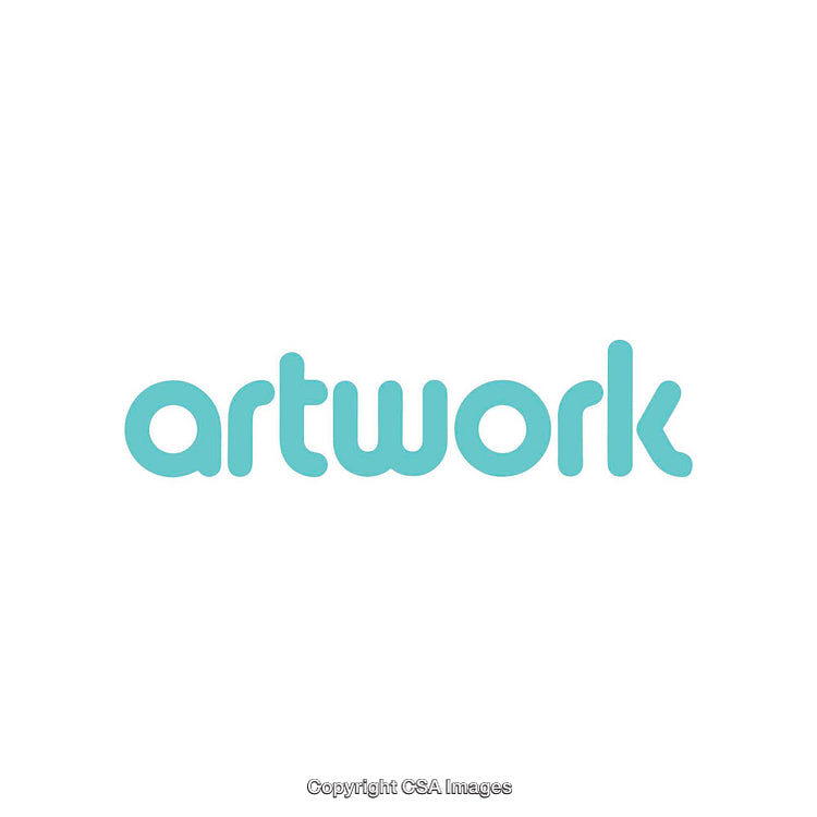 Creative Light Blue Typography Displaying the Word Artwork on White Background