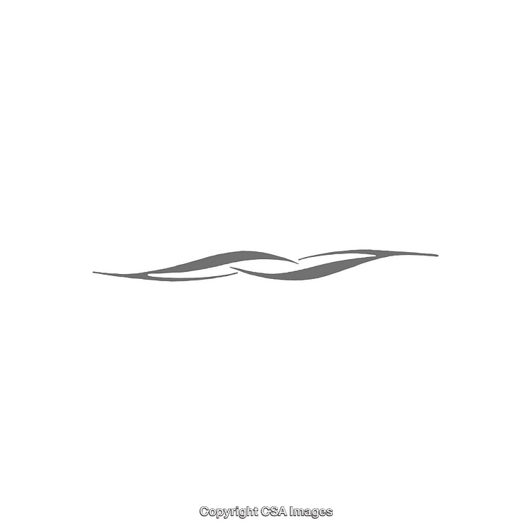 Minimalist Abstract Black Waves Line Design On White Background