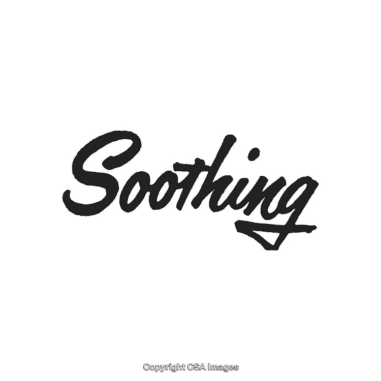 Calligraphic Soothing Text on White Background for Design Projects