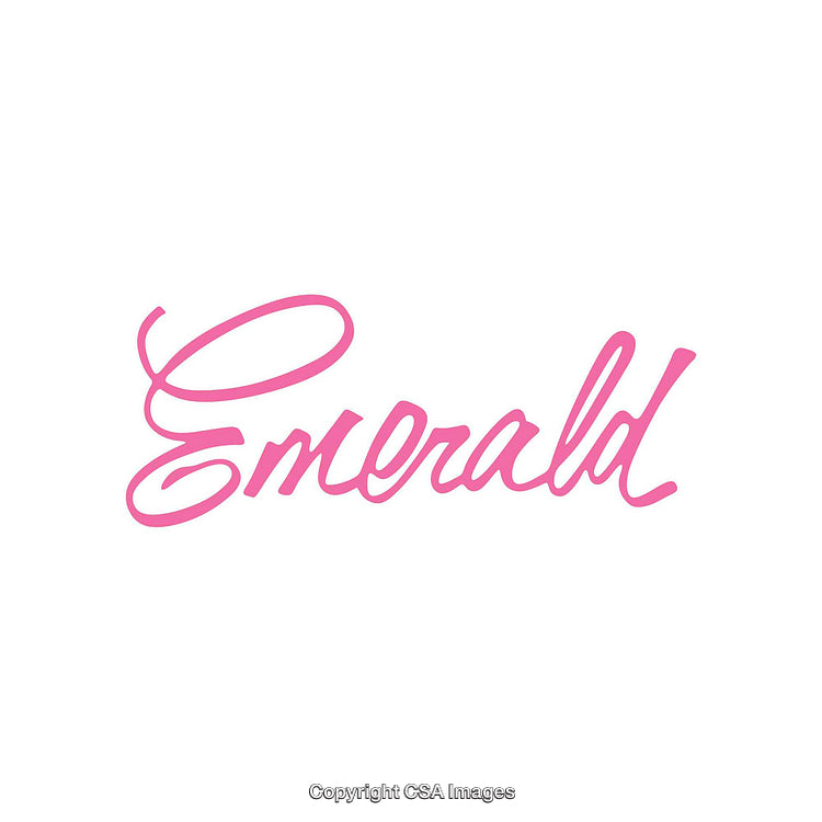 Modern Pink Script Typeface Text on White Background