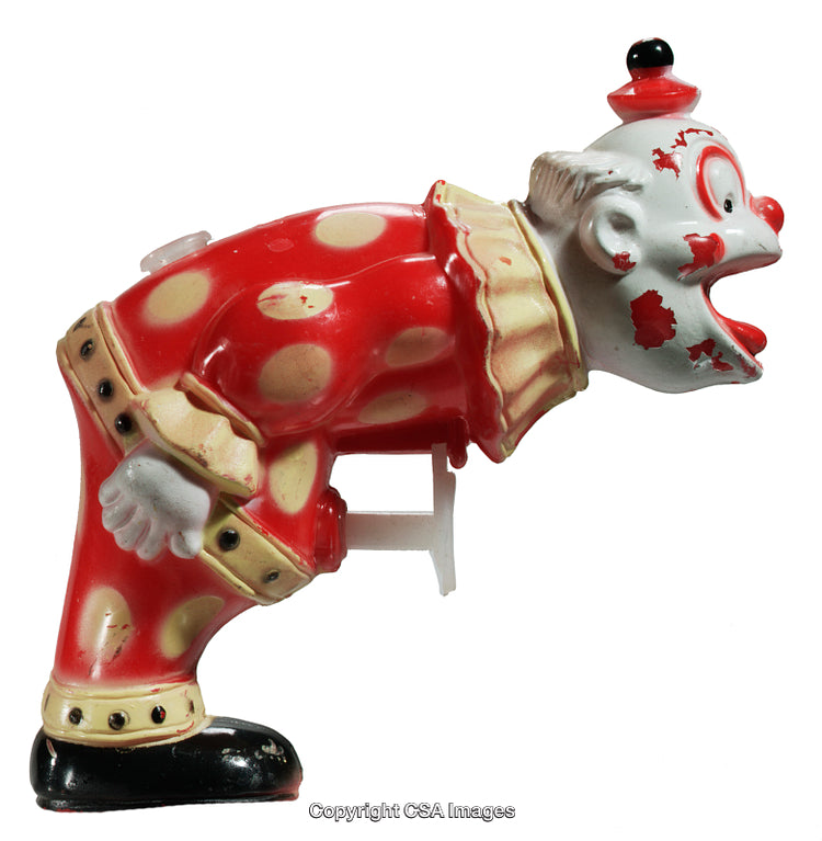 Vintage Clown Toy Piece with Red Polka Dot Costume
