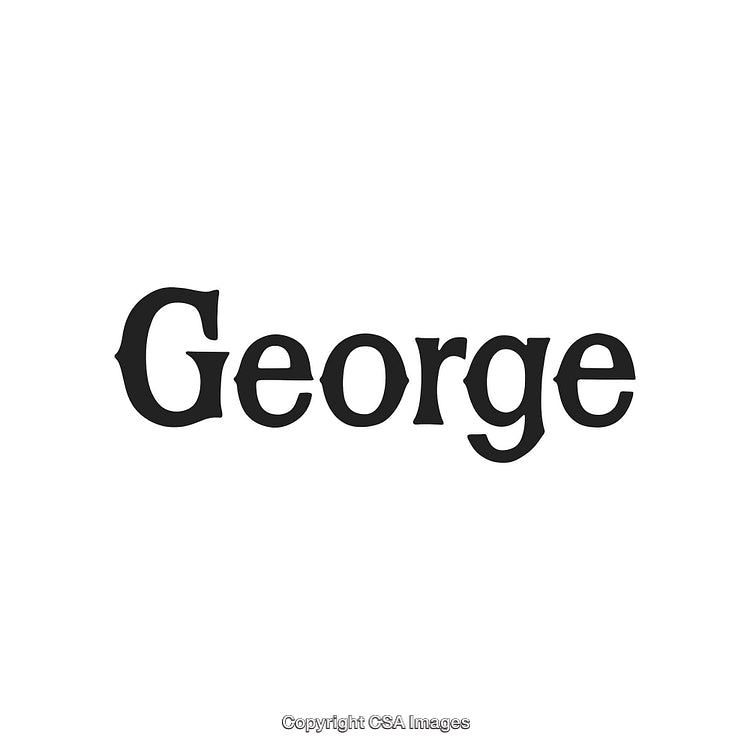 Classic Black Typeface With the Name George in Bold Letters