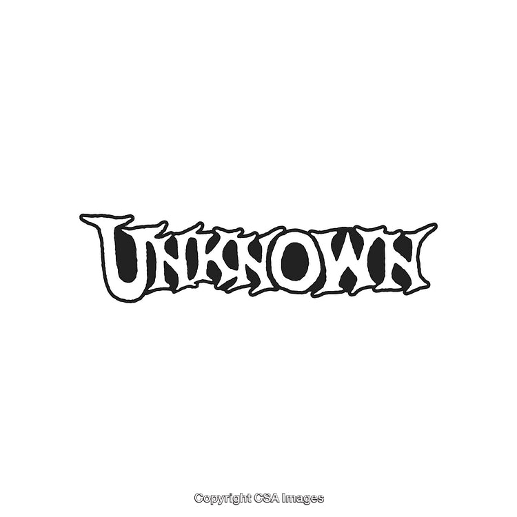 Dynamic Black and White Text Design Highlighting the Word 'Unknown'