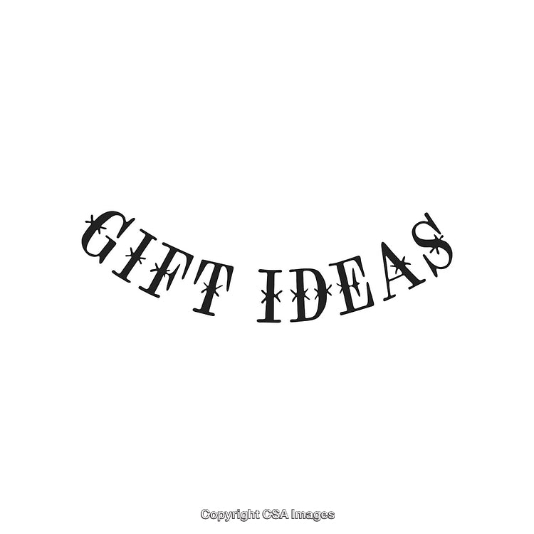 Gift Ideas Text Display Featuring Modern Stylish Typography Design