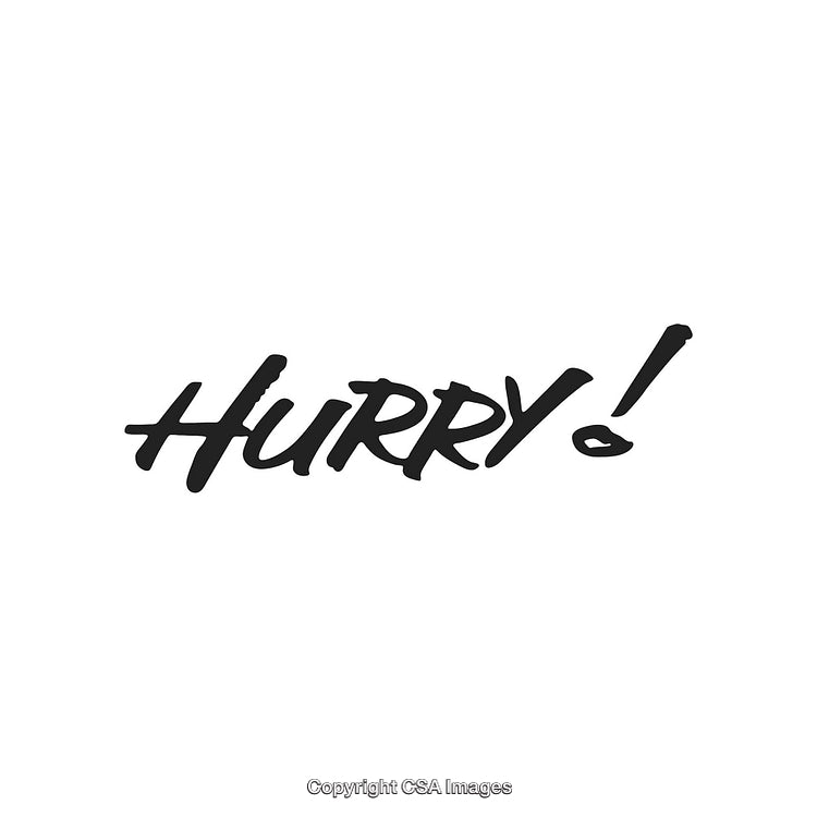 Call to Action: Modern Hurry Text Message