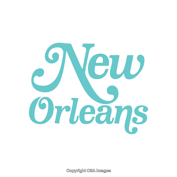 Elegant New Orleans Typography in Bold Decorative Font Design