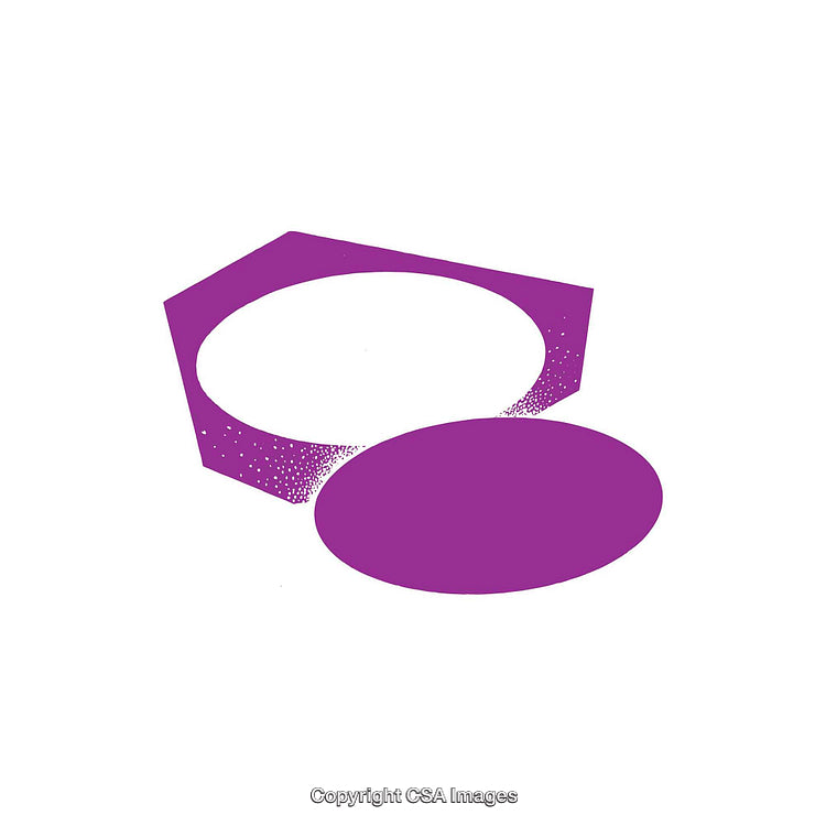 Purple Abstract Geometric Design Featuring Dynamic Oval Shapes