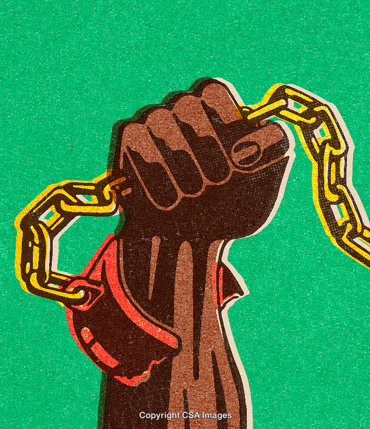 Powerful Illustration of Breaking Chains Symbolizing Freedom and Liberation